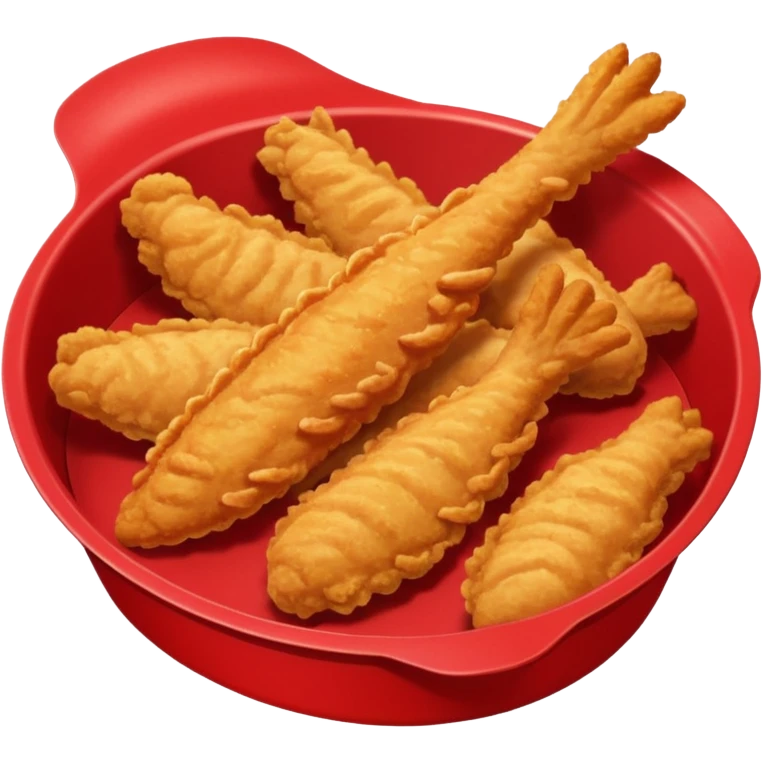 chicken tenders in a red paper tray  emoji