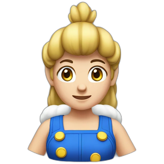 super mario but woman emoji