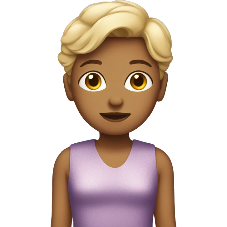 Boy wearing a woman dress emoji
