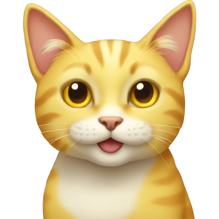 Yellow cat emoji
