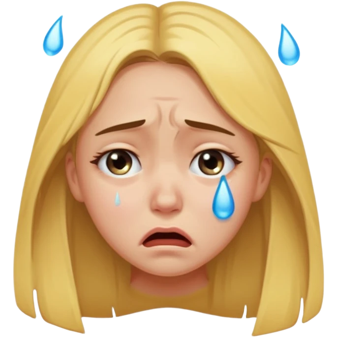 Ağlayan kız emoji