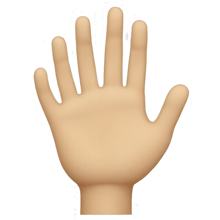 palm hand emoji