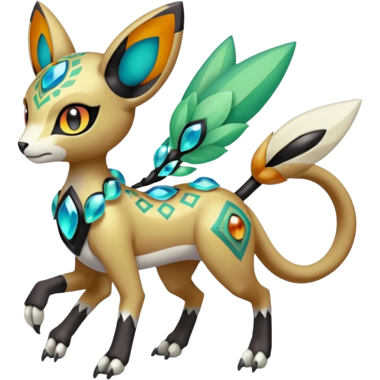 Meloetta-Vernid-Fionbri-Protogen-Pokémon-Digimon-Fakémon-fusion-hybrid-creature emoji