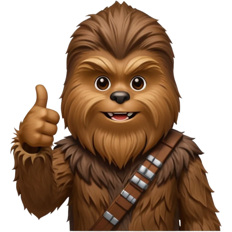 a wookiee giving thumbs up emoji