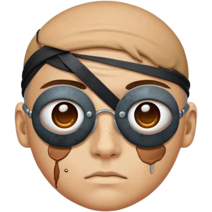 person with two eye patches emoji