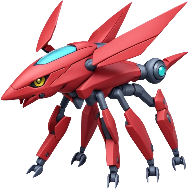 Heliolisk-Vikavolt-Cyclizar-Genesect-Pokémon, full body emoji