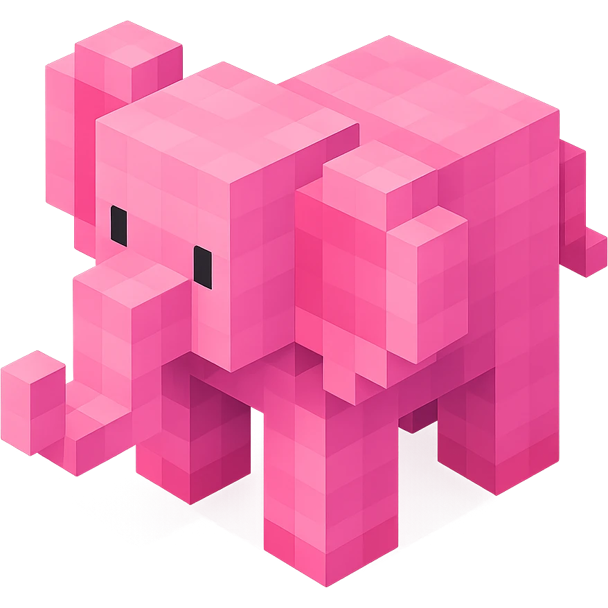 Pink Elephant  emoji