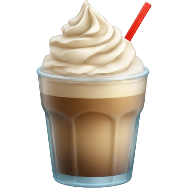 A glass with frappe emoji