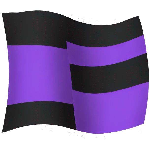 Asexual flag emoji