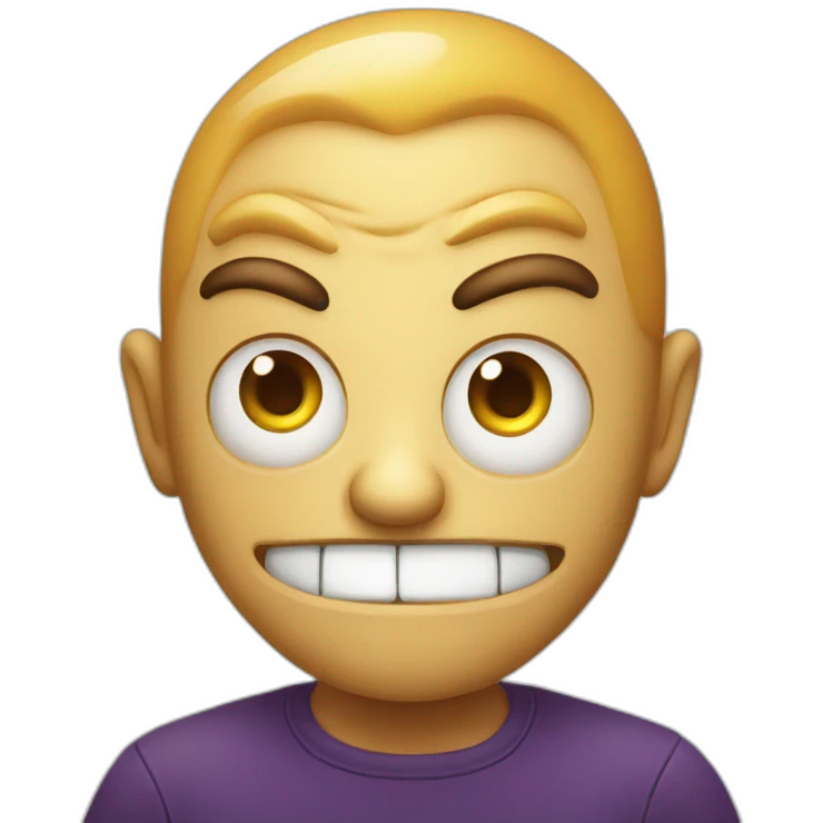 evil scheming fruit emoji