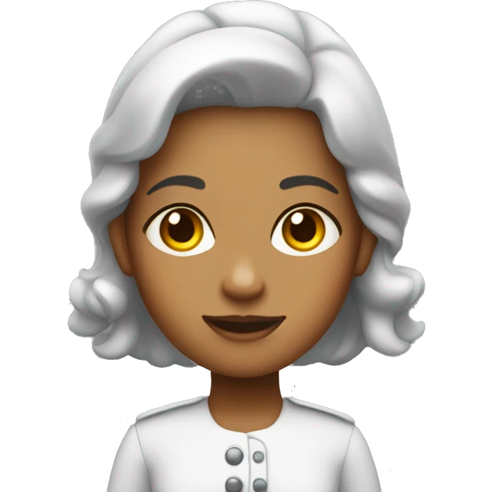Nanny wearing the dye emoji