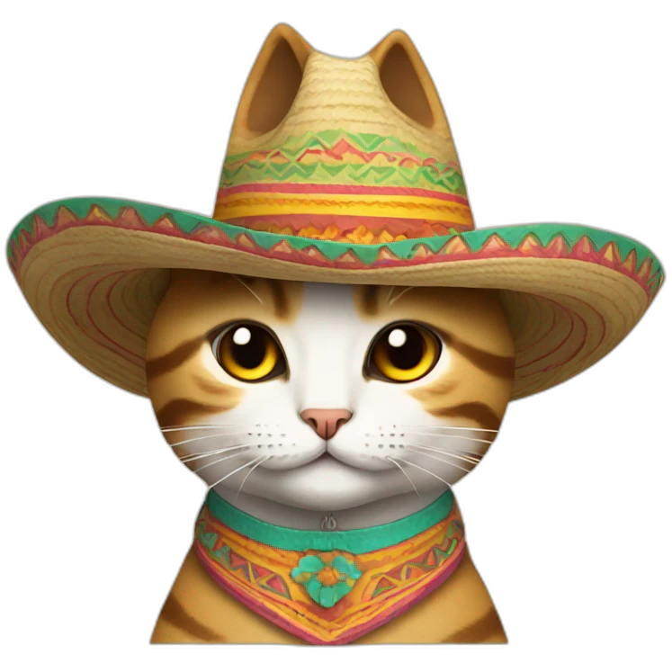 Cat in a sombrero emoji