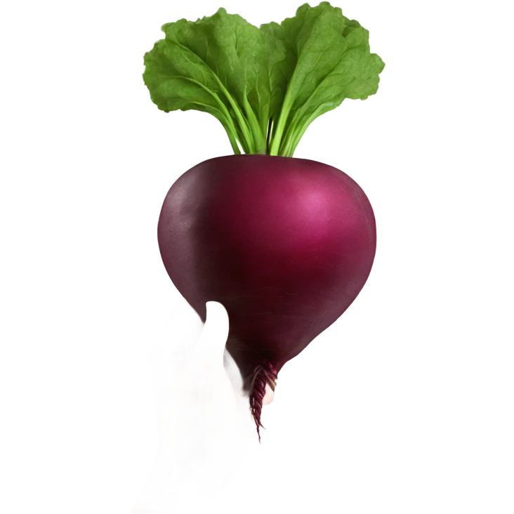 beetroot with mirror in hand emoji