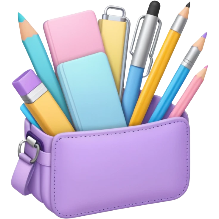 aesthetic school supplies pastel emoji