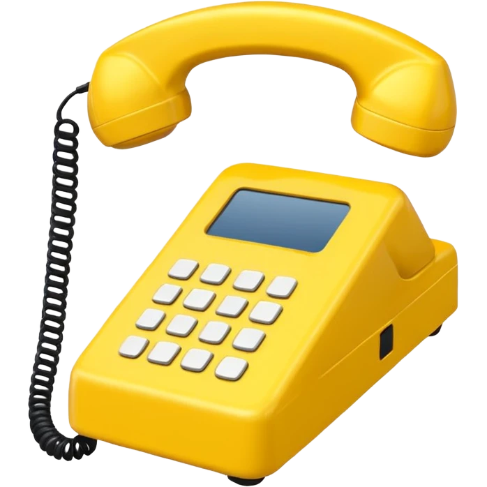 Yellow phone emoji