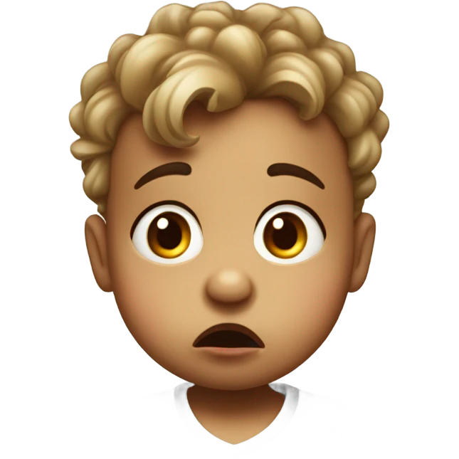 Baby with bad farts emoji