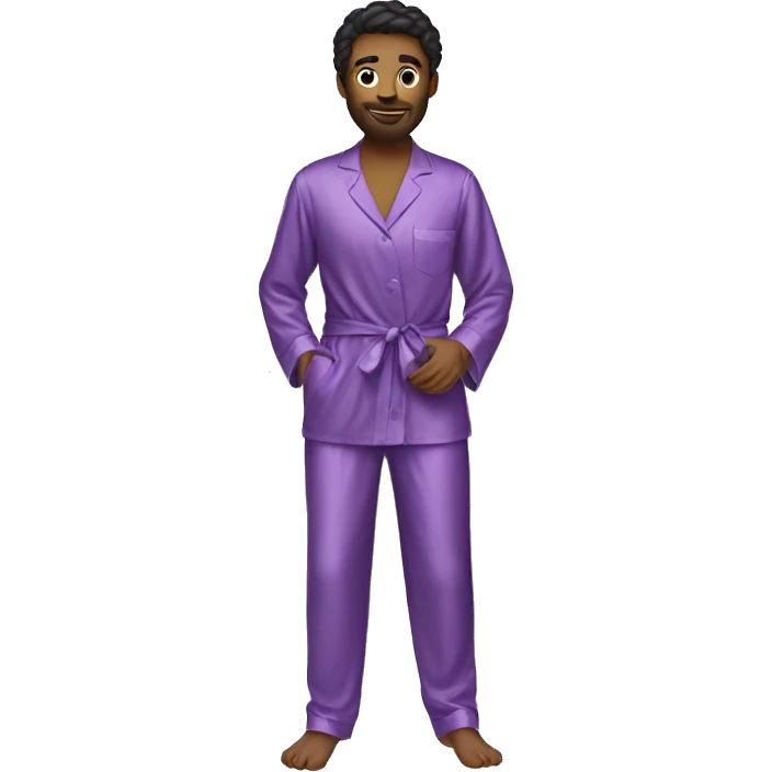  purple silk pajamas  emoji