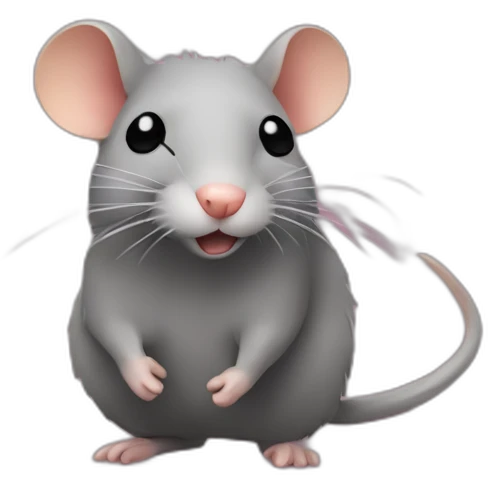 Raton laveur sur une chenille  emoji