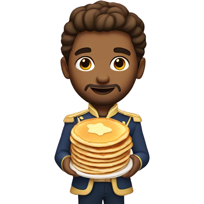 Prince Roger’s Nelson holding pancakes  emoji