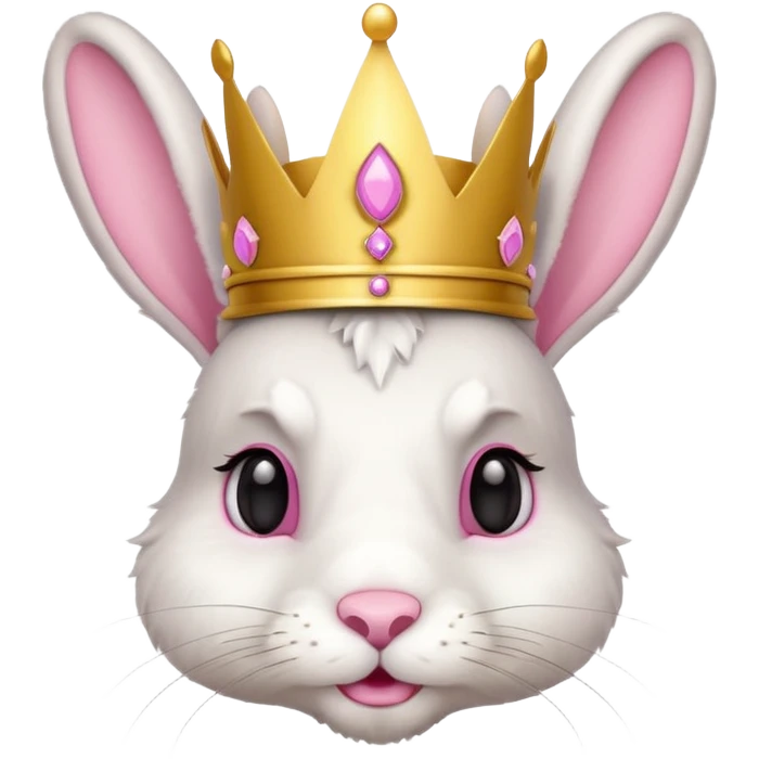 bunny with crown emoji