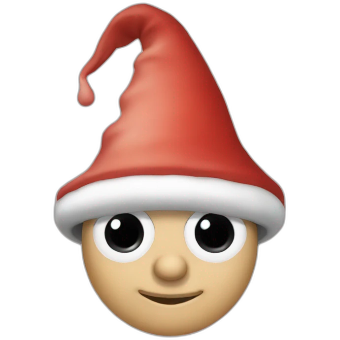 gnome hat over eyes emoji