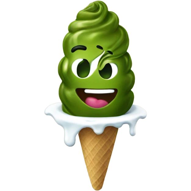 pickle ice cream sundae  emoji