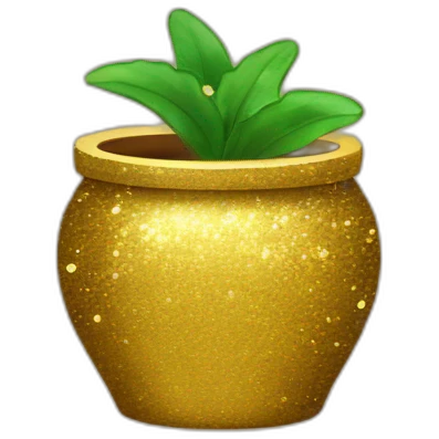 Pot de paillettes emoji