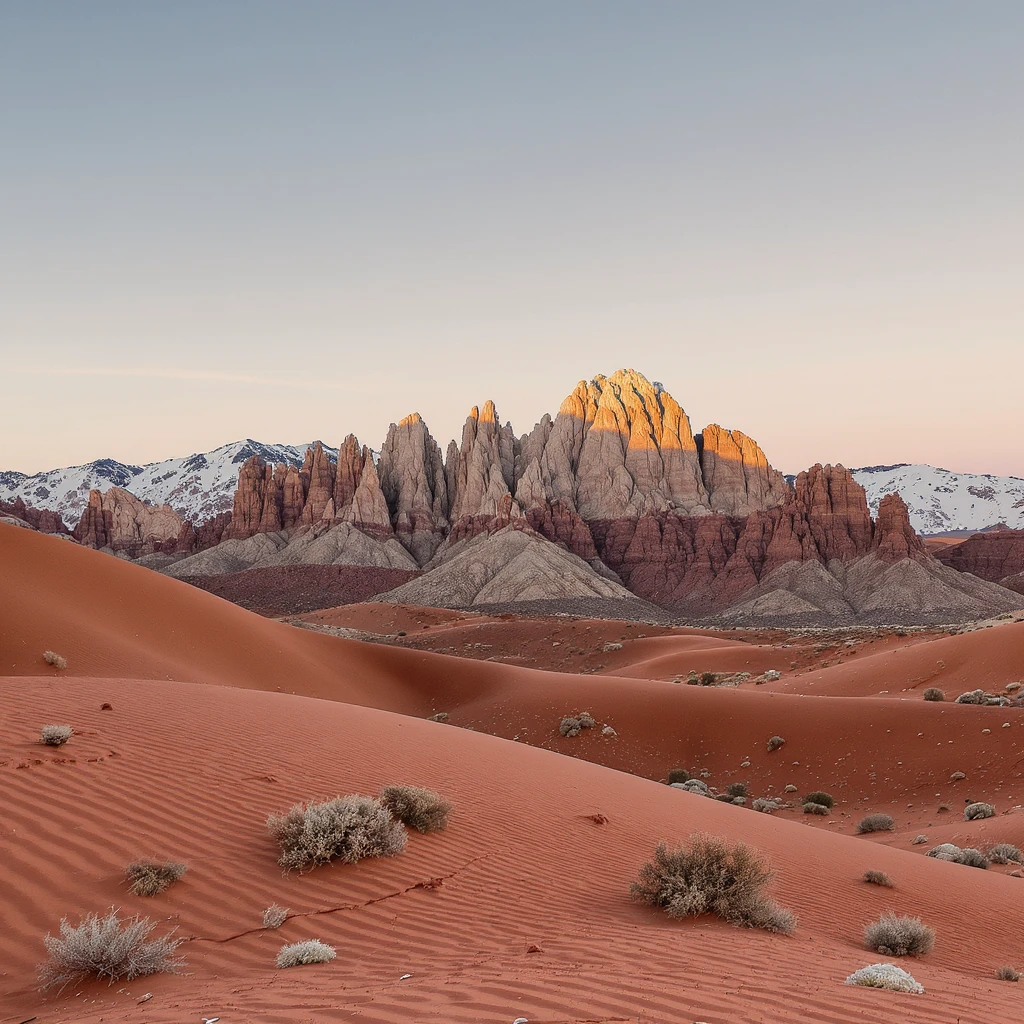 A modern desert mountain, wallpaper, modern emoji