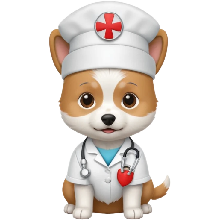 small dog nurse emoji