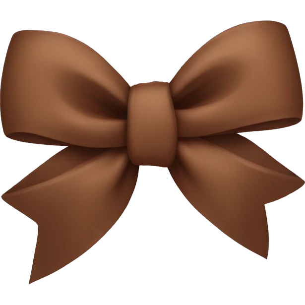 Brown bow  emoji