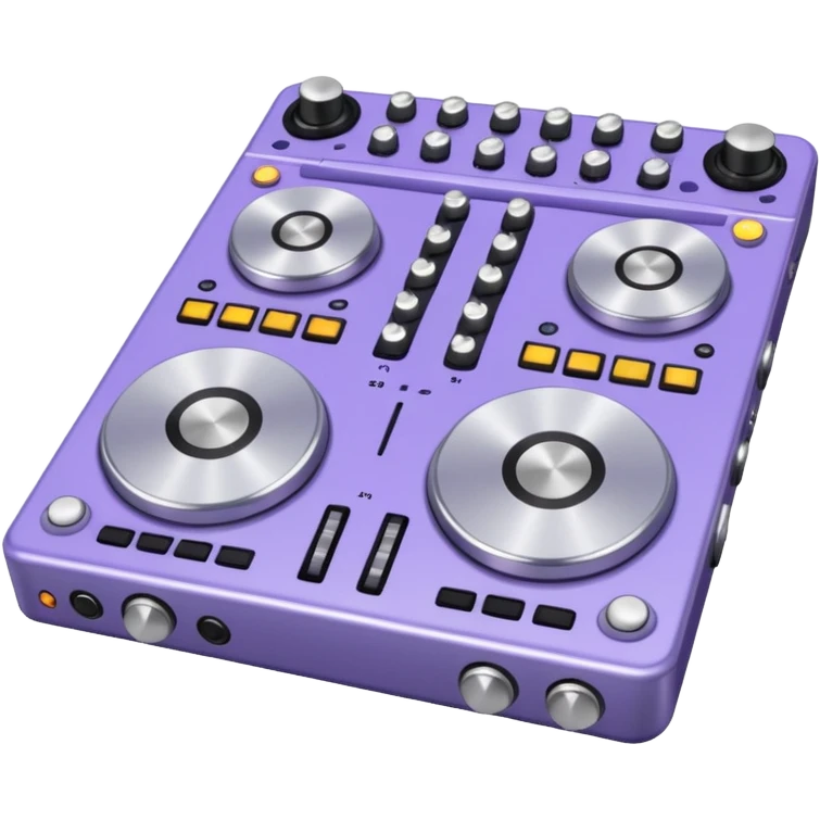 a lavender colored dj deck emoji