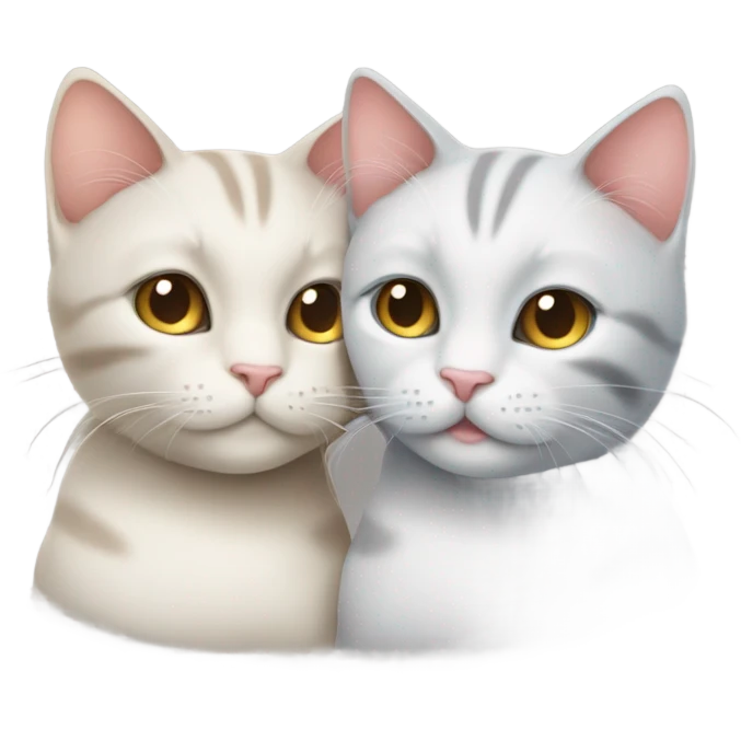 Cats in love emoji