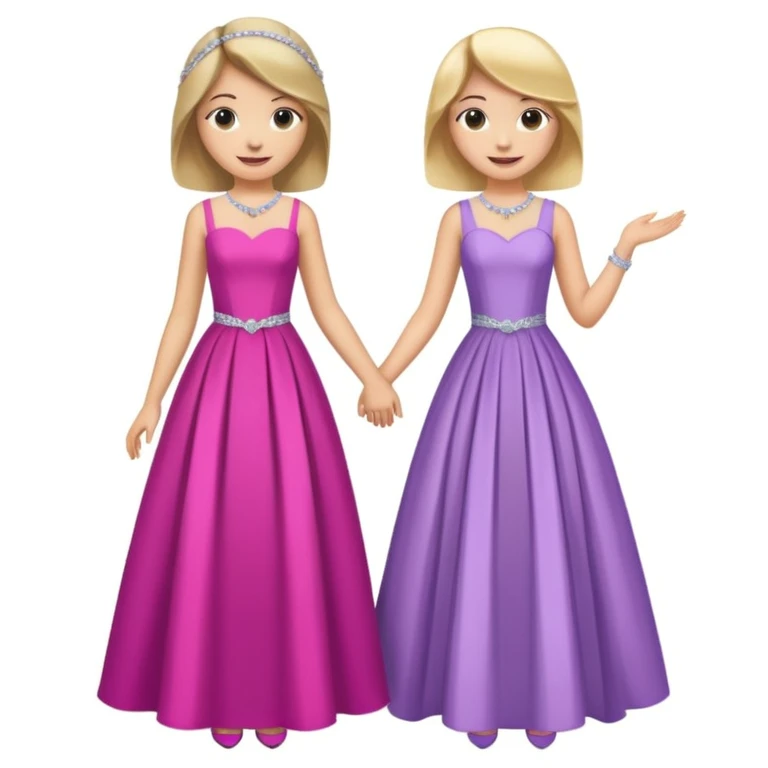 girls in a prom emoji