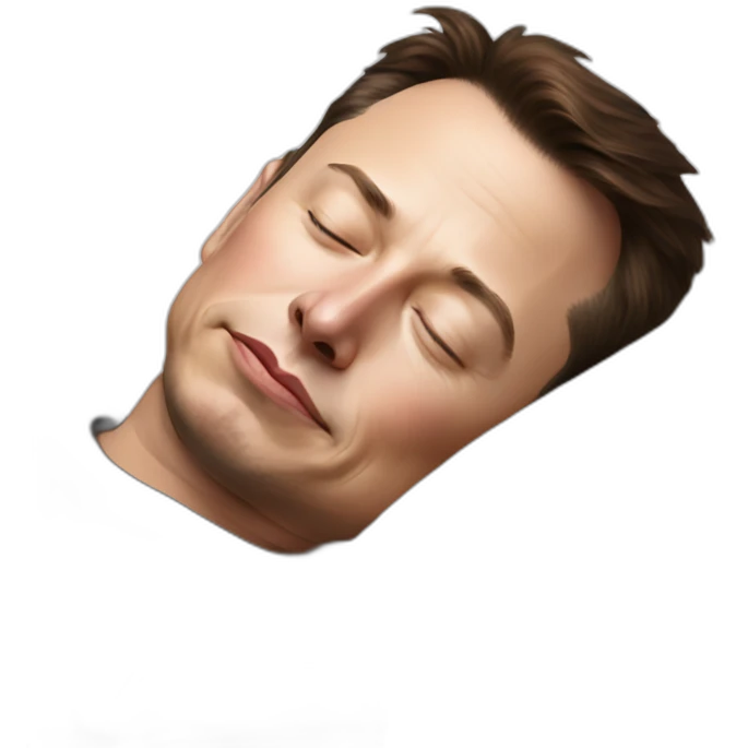 sleeping elon musk emoji