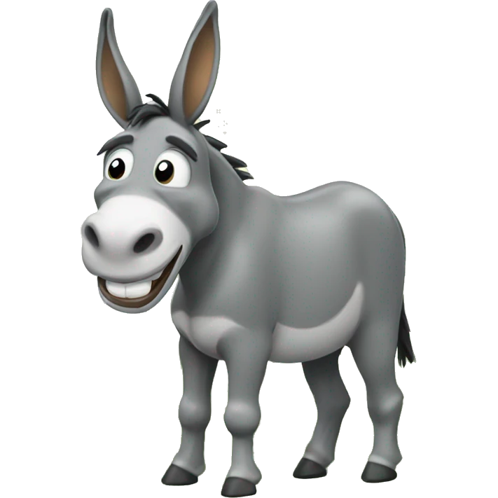 Donkey Smill And Mouth In Grass emoji