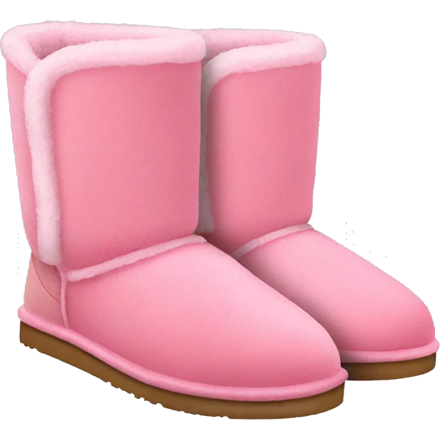 UGG slippers pink emoji