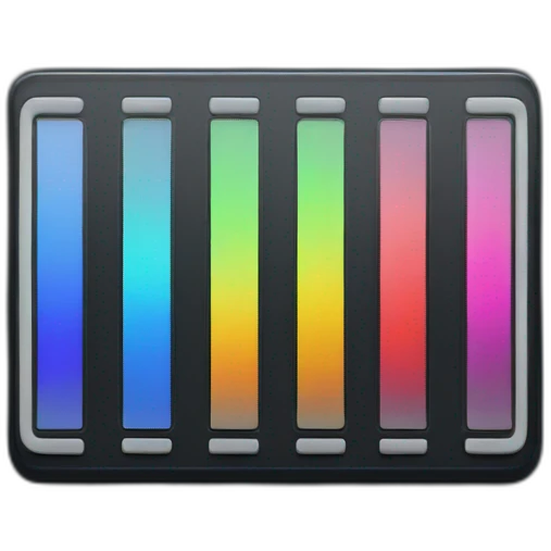 colorful audio meters emoji