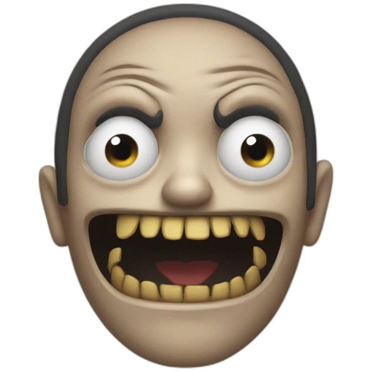 Horror emoji face  emoji
