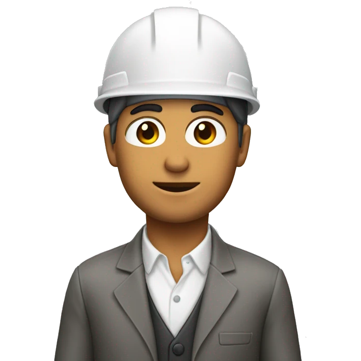 arquitectA con casco blanco  emoji
