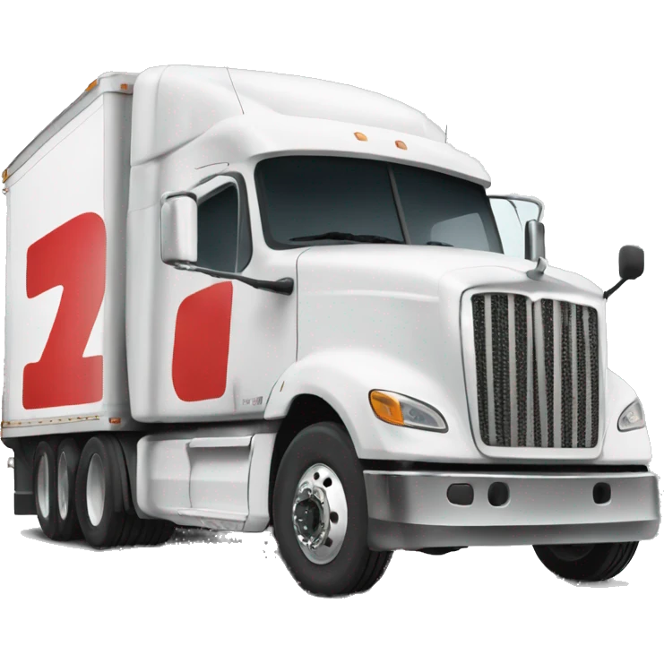 Semi truck with “PGS” letters on the side emoji