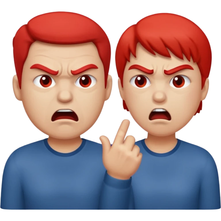 when two people argue emoji