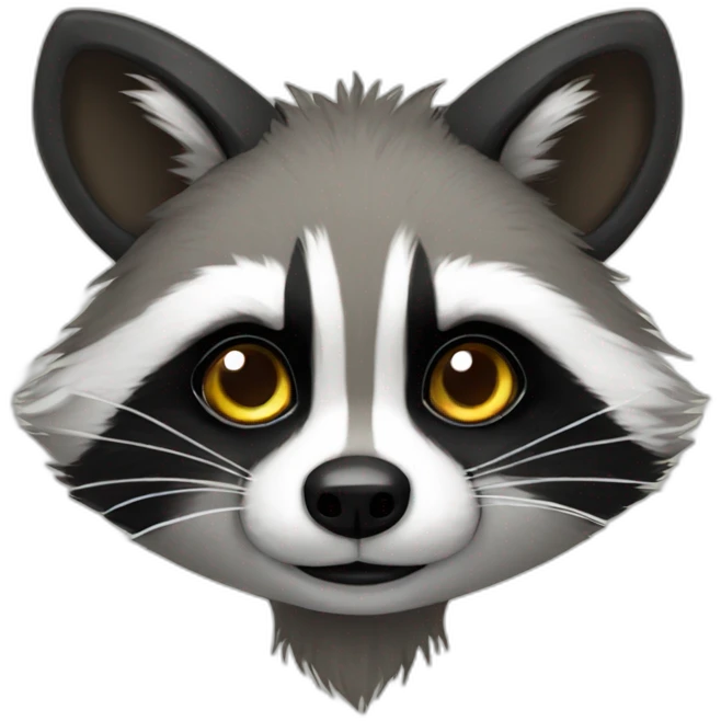 anthro furry raccoon emoji
