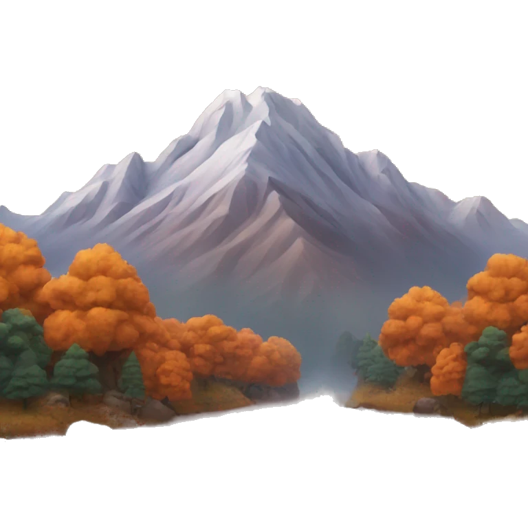 autumn mountain emoji