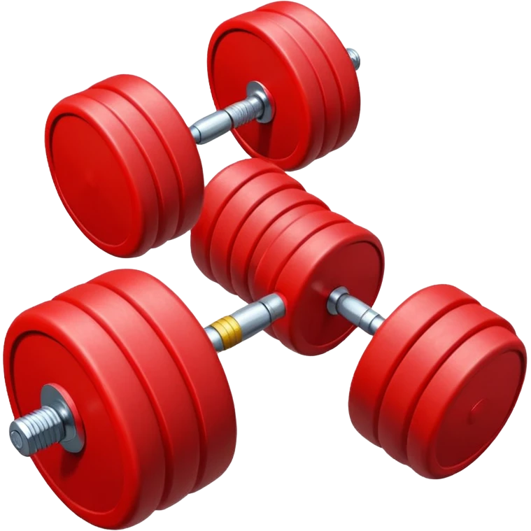 one red dumbbell emoji