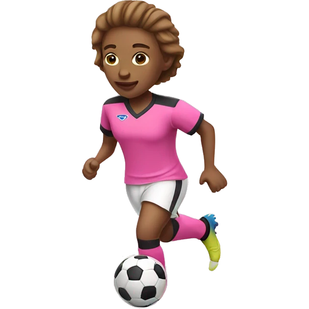 Pink soccer player  emoji