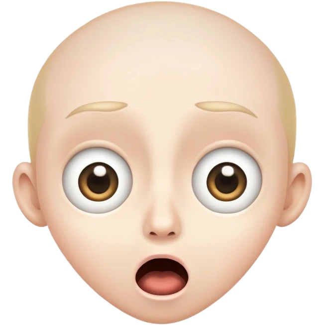 Surorised face emoji