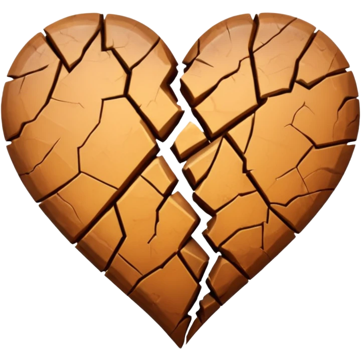 Brown broke heart emoji