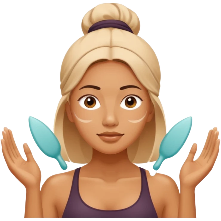 yoga face gua sha emoji