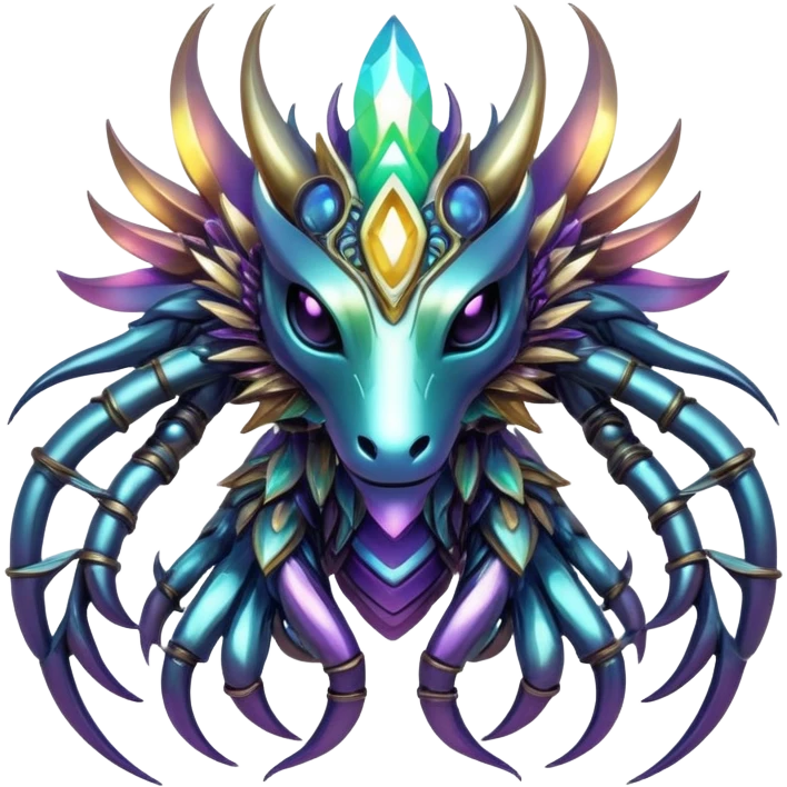 Edgy complex iridescent aesthetic-scenery-Fakémon-creature emoji