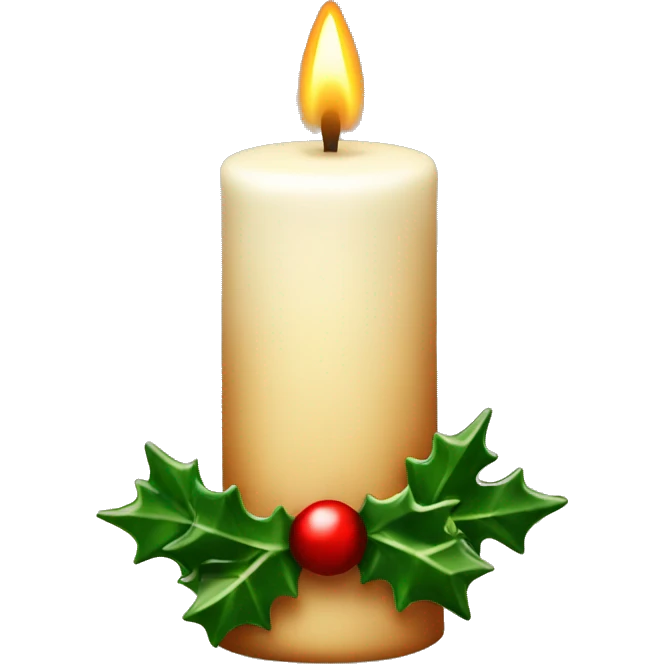 christmas candle emoji
